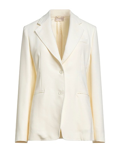 DRUMOHR Blazer Ivory 66% Virgin Wool, 33% Viscose, 1% Silk