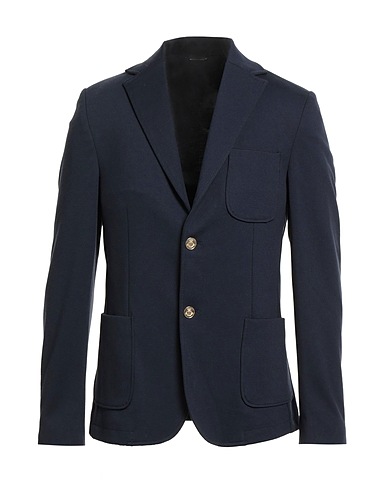 GREY DANIELE ALESSANDRINI Blazer 77% Polyester, 18% Viscose, 5% Elastane