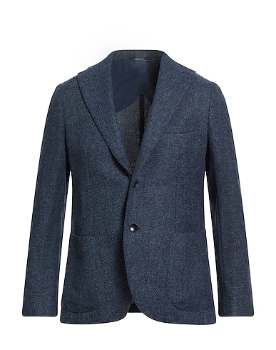 GI CAPRI Blazer Navy blue 72% Virgin Wool, 26% Cotton, 2% Cashmere