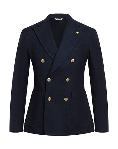 ALESSANDRO GILLES Blazer Blue 65% Wool, 33% Viscose, 2% Elastane