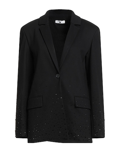 TWINSET Blazer U&B NERO 68% Viscose, 27% Polyamide, 5% Elastane