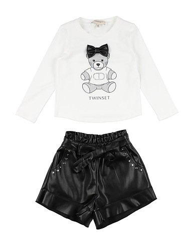 TWINSET Kids’ co-ord White 95% Cotton, 5% Elastane