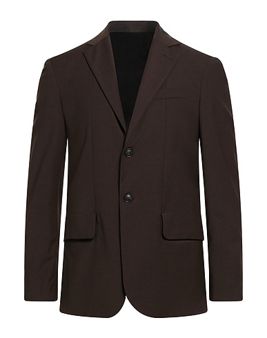 LIU •JO MAN Blazer Dark brown 54% Polyester, 44% Wool, 2% Elastane