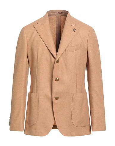 GABRIELE PASINI Blazer Camel 80% Wool, 20% Polyamide
