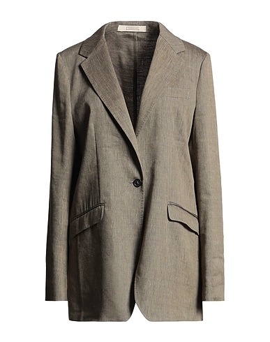 MASSIMO ALBA Blazer Military green 55% Linen, 45% Virgin Wool