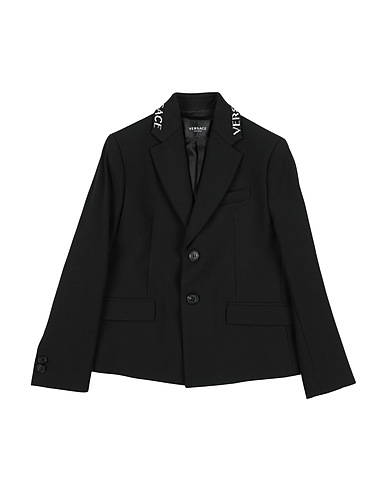 VERSACE YOUNG Blazer Black 68% Polyester, 29% Viscose, 3% Elastane, Polyamide