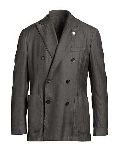 LARDINI Veste Gris anthracite 43% Cachemire, 42% Laine, 15% Soie