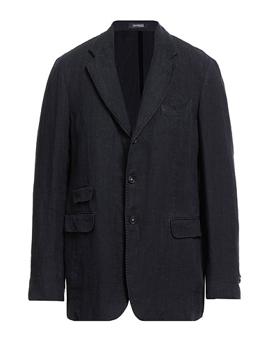 MASSIMO ALBA Blazer Midnight blue 100% Linen