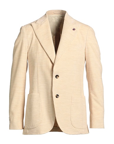 LARDINI Blazer Beige 87% Cotton, 13% Alpaca wool
