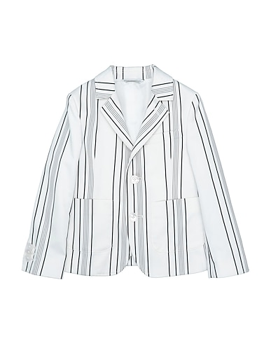DOLCE&GABBANA Blazer White 58% Cotton, 39% Polyamide, 3% Elastane