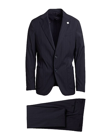 LARDINI Suits Midnight blue 69% Wool, 28% Polyamide, 3% Elastane