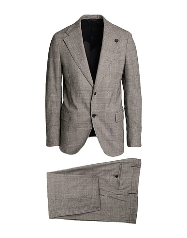 LARDINI Anzüge Schwarz 54% Wolle, 44% Polyester, 2% Elastan