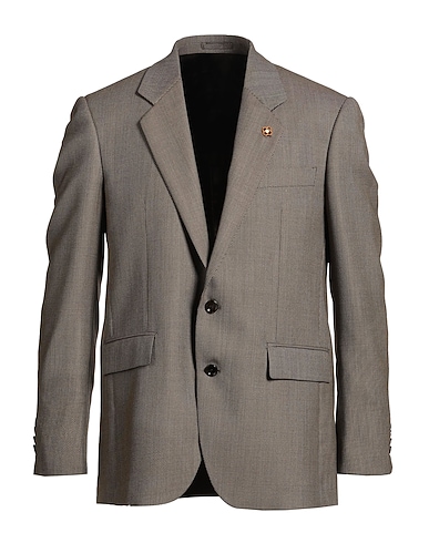 LARDINI Blazer Dark brown 100% Virgin Wool