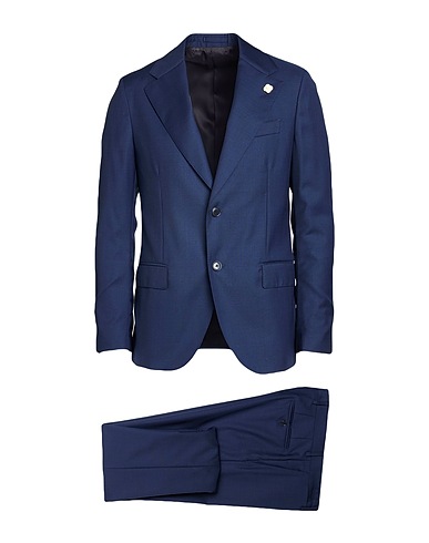 LARDINI Anzüge Marineblau 100% Wolle