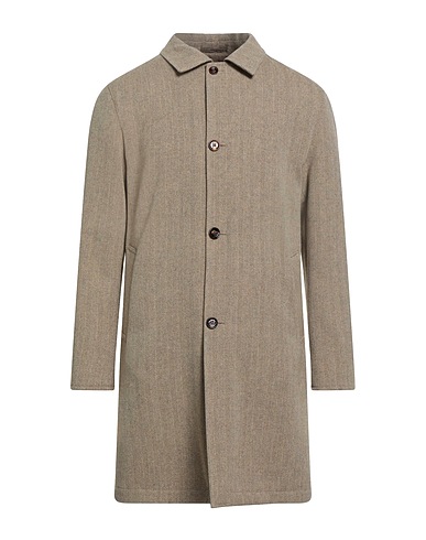 KIRED Cappotto Beige 95% Lana Vergine, 5% Poliuretano