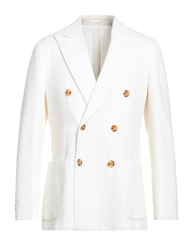LARDINI Blazer White 100% Virgin Wool