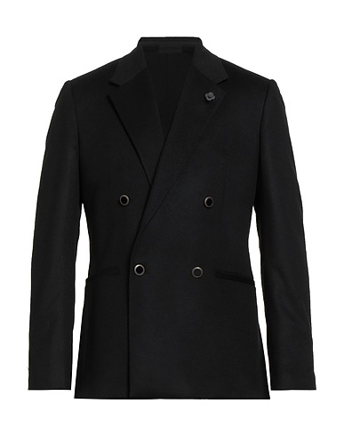 LARDINI Blazer Black 100% Wool