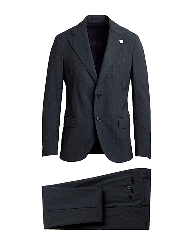 LARDINI Suits Midnight blue 99% Wool, 1% Elastane