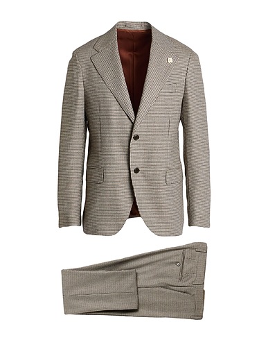 LARDINI Suits Beige 70% Viscose, 30% Wool