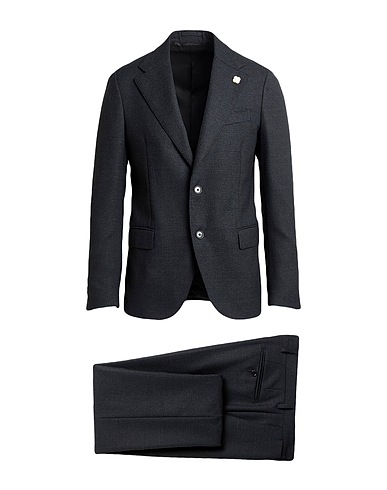 LARDINI Suits Charcoal 73% Virgin Wool, 27% Polyester