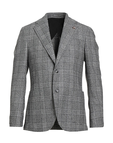 LARDINI Blazer Grey 90% Wool, 10% Cashmere