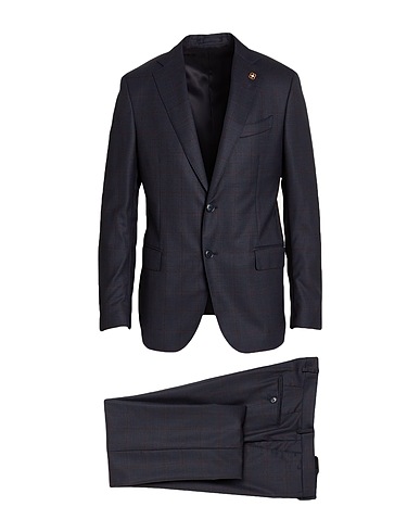 LARDINI Suits Navy blue 100% Wool