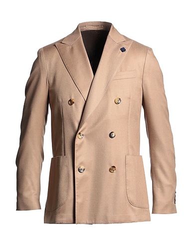 LARDINI テーラードジャケット サンド カシミヤ 35% / ウール 35% / シルク 30%
