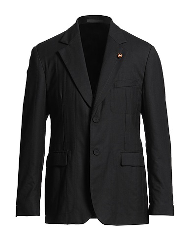 LARDINI Blazer MONOTONE Black 98% Wool, 2% Elastane