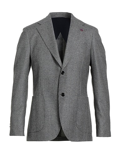 LARDINI Blazer Black 98% Wool, 2% Cashmere