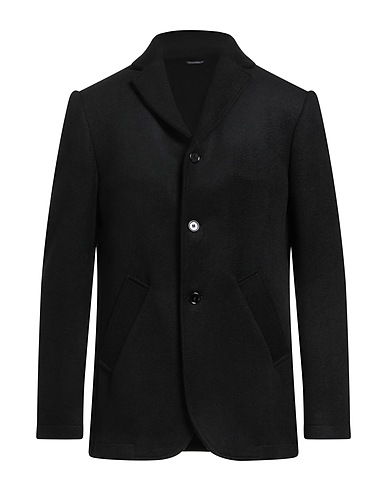 DANIELE ALESSANDRINI Blazer Black 50% Polyester, 50% Wool