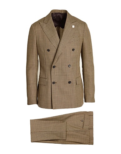 LARDINI Suits Sand 100% Wool