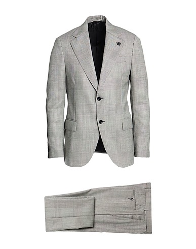 LARDINI Suits Black 100% Wool