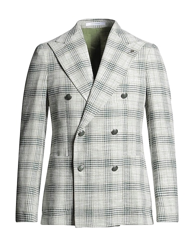 TAGLIATORE Blazer Green 48% Virgin Wool, 24% Silk, 20% Cotton, 5% Polyamide, 3% Elastane