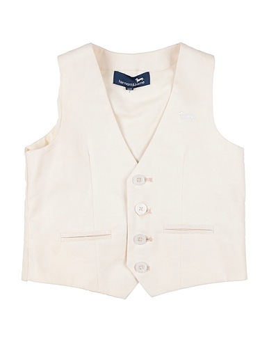 HARMONT & BLAINE Waistcoat Ivory 70% Cotton, 30% Linen