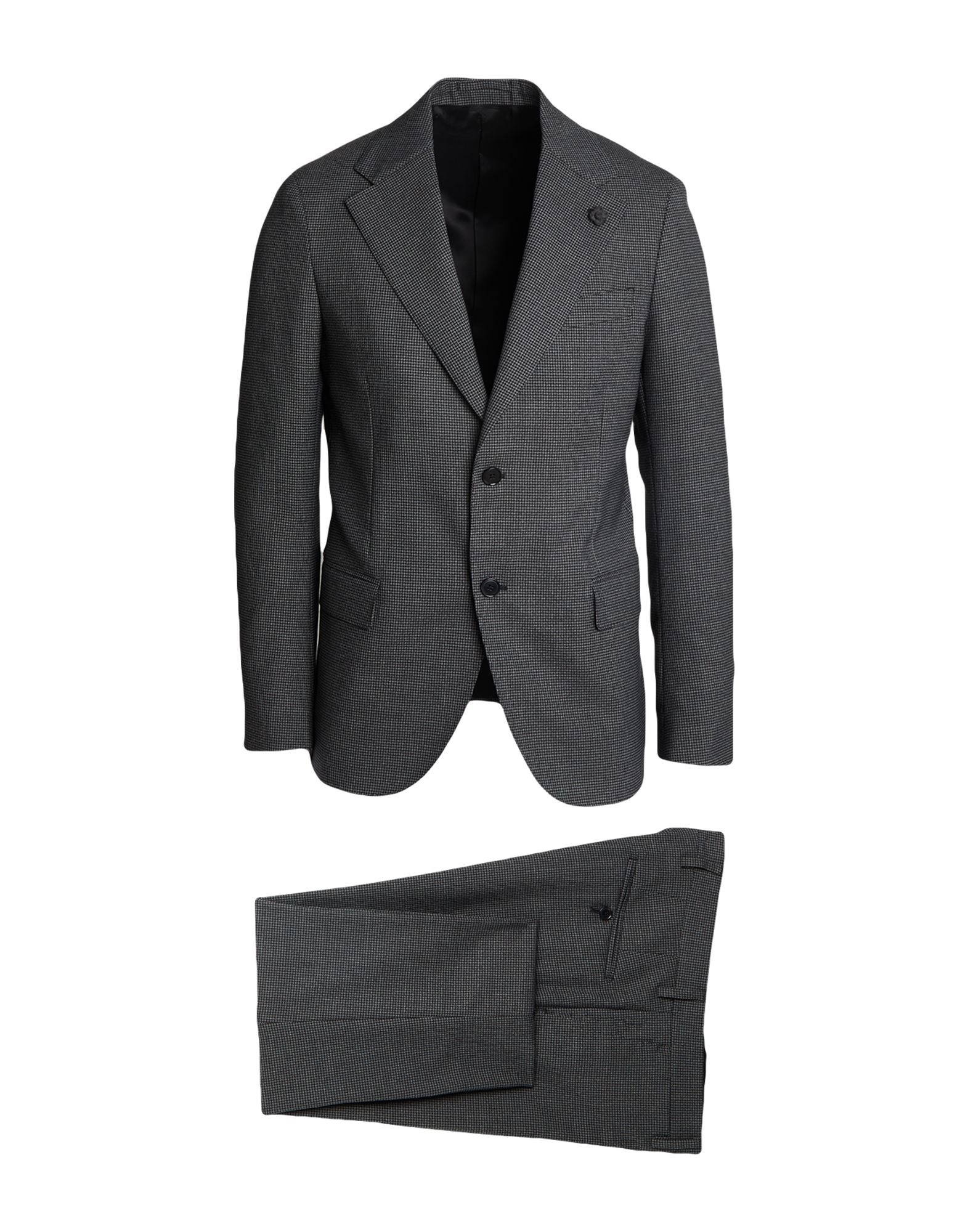 <極美品>LARDINI 新ロゴ ネイビー ウール スーツ サイズ44 美品＞ LARDINI ラルディーニ 新ロゴ ネイビー ウール スーツ