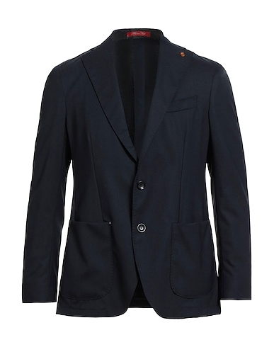 SARTORIA LATORRE Blazer RED Midnight blue 99% Virgin Wool, 1% Elastic fibres