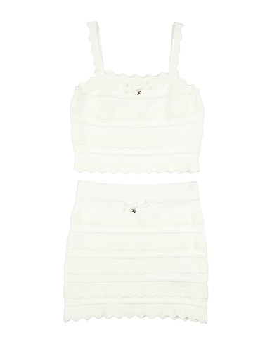 ELISABETTA FRANCHI Kids’ co-ord LA MIA BAMBINA Cream 72% Viscose, 28% Polyester