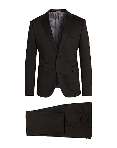 EMPORIO ARMANI Suits Black 67% Polyester, 30% Wool, 3% Elastane
