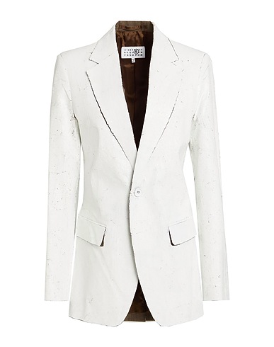 ALBERTA FERRETTI Blazer White 54% Polyester, 44% Virgin Wool, 2% Elastane