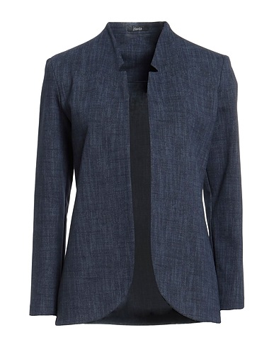 HANITA Jacket Navy blue 64% Viscose, 31% Nylon, 5% Elastane