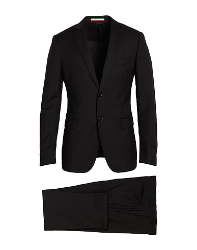 MOSCHINO Костюмы Чёрный 100% Натуральная шерсть