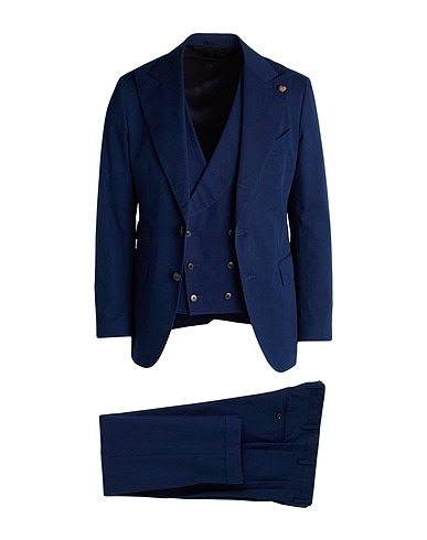 GABRIELE PASINI Suits Navy 100% Cotton