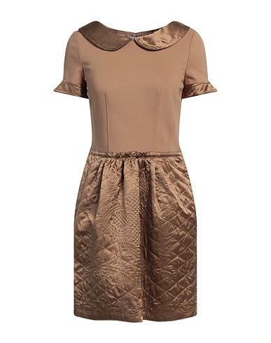 PHILOSOPHY di ALBERTA FERRETTI Short dress Camel 70% Rayon, 27% Polyamide, 3% Other Fibres, Silk