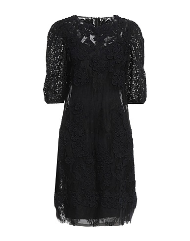 DOLCE&GABBANA Short dress Black 40% Polyamide, 36% Viscose, 20% Cotton, 4% Nylon