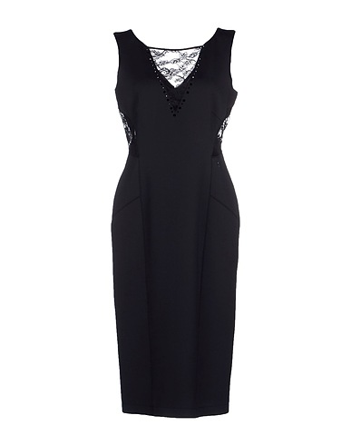 ANGELO MARANI Midi dress Black 85% PA, 15% Elastane