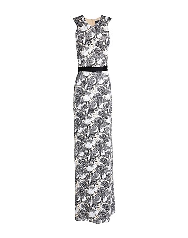 JUST CAVALLI Long dress Beige 87% Viscose, 13% Elastane
