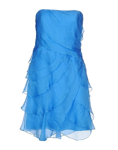 RALPH LAUREN BLACK LABEL Short dress Azure 100% Silk