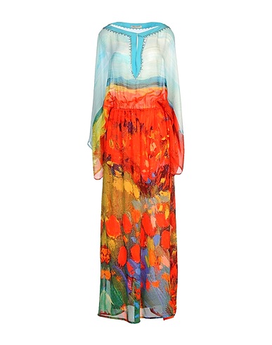 ANGELO MARANI Long dress Red 100% Silk