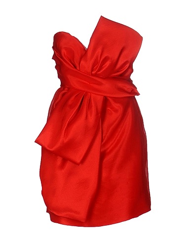 MOSCHINO Short dress Red 46% Cotton, 29% Silk, 25% Polyester