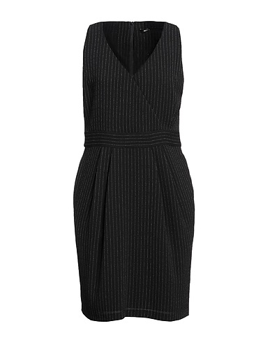 HANITA Short dress NERO 92% Polyester, 5% Viscose, 3% Elastane